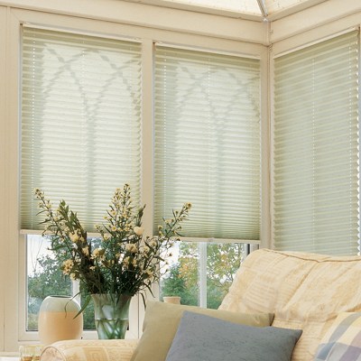 grey-pleated-blinds-conservatory